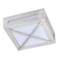 Светильник Ecola 3083W GX53 220В 10Вт Квадрат с решеткой IP65 Cерый картинка 